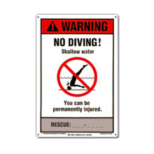 40352 | NSPF 12'' x 18'' No Diving Sign
