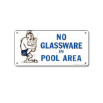 41332 | 12'' x 6'' No Glassware in Pool Area