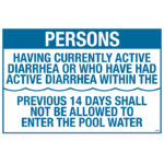 40364 | 18'' x 12'' CA Pool Rules Sign