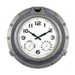 52538 | 18'' Silver Porthole Clock