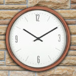 52542 | 16'' Bronze Contemporary Clock - Lifestyle 1