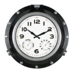 52539 | 18'' Black Porthole Clock