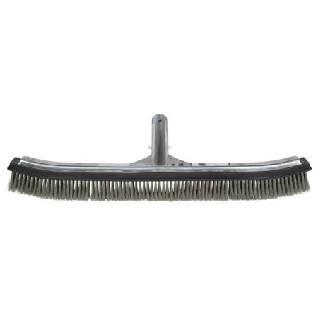 18" Aluminum-Back Algae Brush - Stainless Steel Bristles