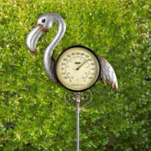 54580LsFlamingoThermometerGardenStake02RGB800px