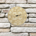 Antique White Terra Cotta Thermometer
